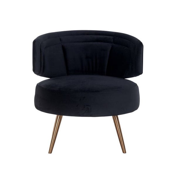 Fauteuil Hazel black velvet fire retardant (FR-Quartz 800 Black) - Richmond
