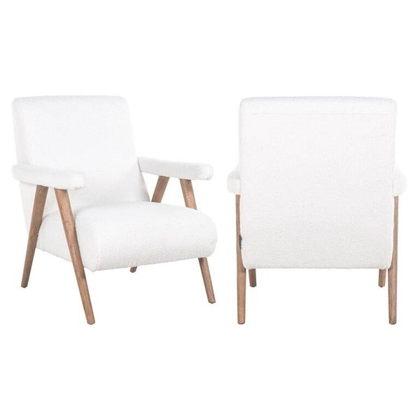 Fauteuil Bono white furry fire retardant (Himalaya 900 white furry) - Richmond