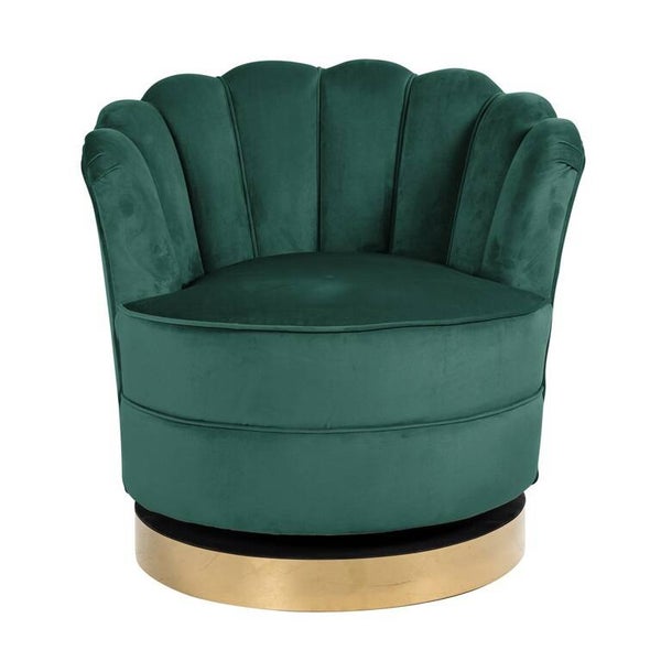 Draaifauteuil Mila Green Velvet (Quartz Green 501) - Richmond