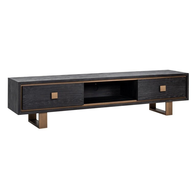 TV-dressoir Hunter 2-laden (Black rustic) - Richmond