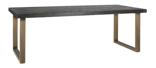 Eettafel Blackbone brass 220 (Black rustic) - Richmond