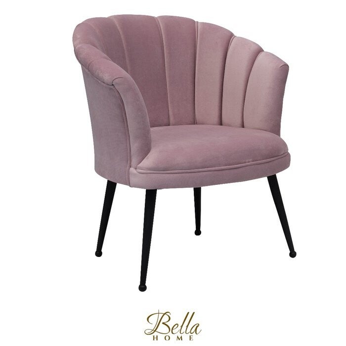 Luxe Velvet Schelp Fauteuil Mila
