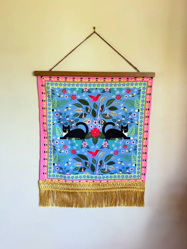 ‘Kitty cats’ wall hanging