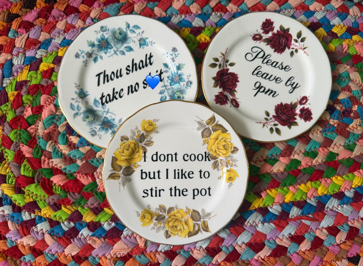 ‘Thou shall take no…’ plate