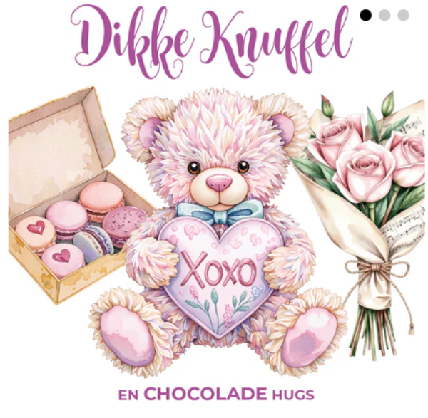 Reeptablet + wenskaart Dikke Knuffel