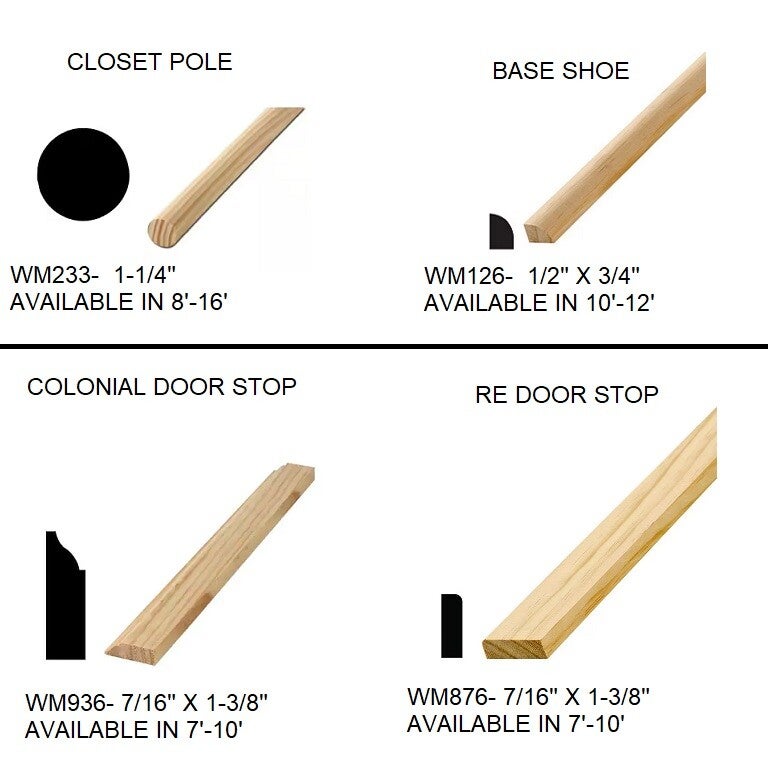 Pinhead Trim RAW PINE TRIMS / TRIM / STAIR PARTS | Construction Supply, Windows ...