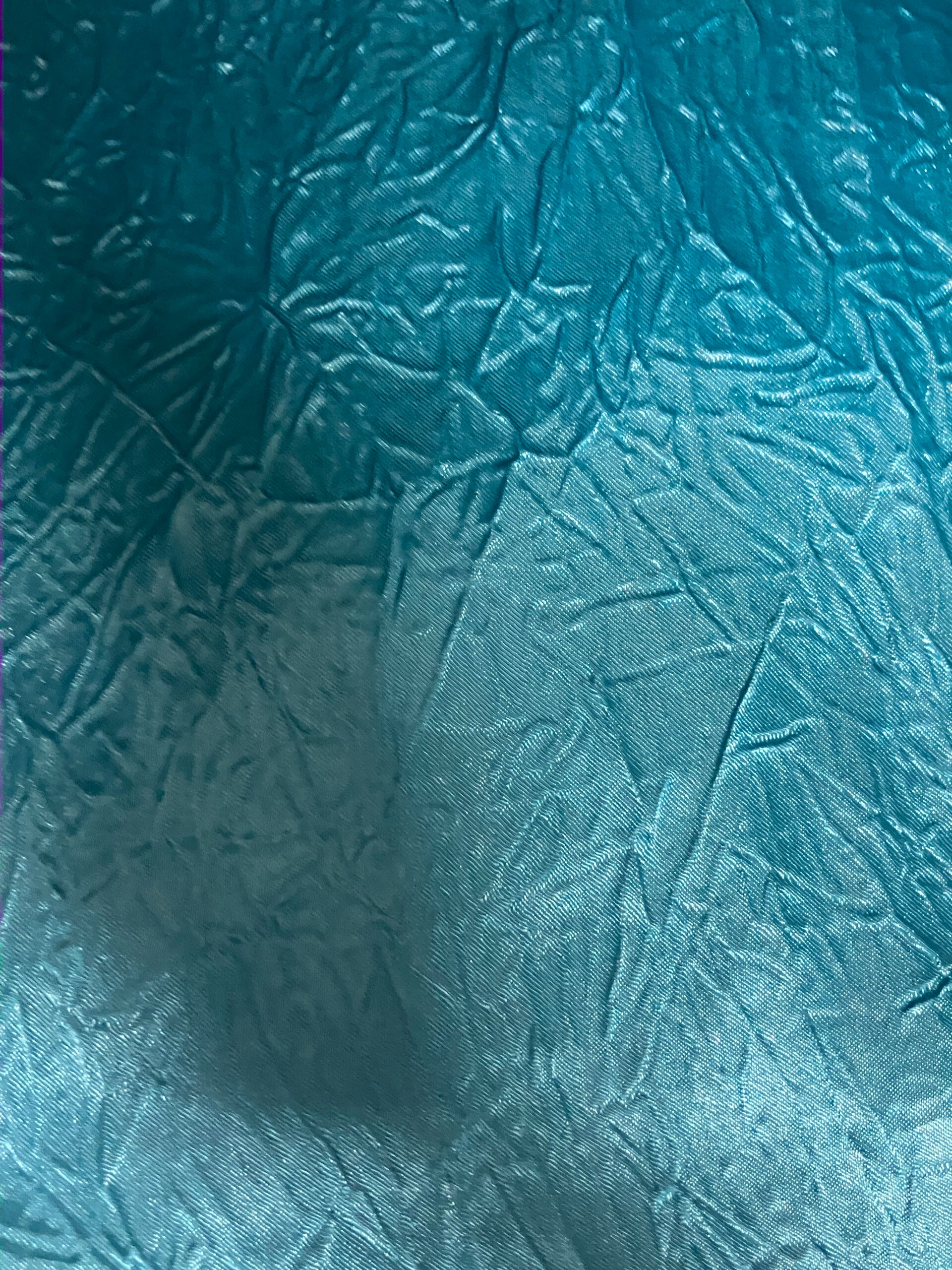 Teal Creased Satin
