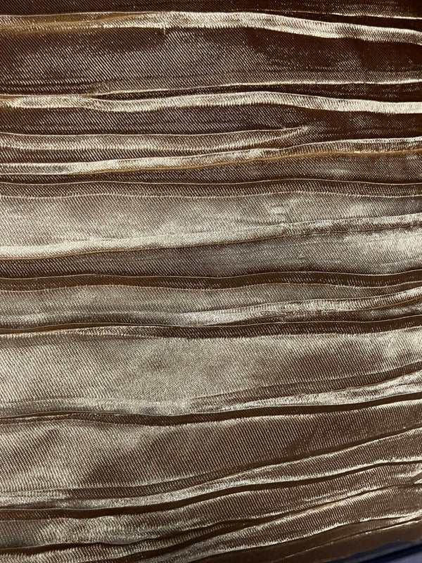 Gold Creased Satin