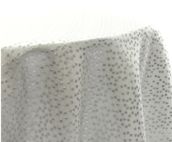 Gold and White Dotted