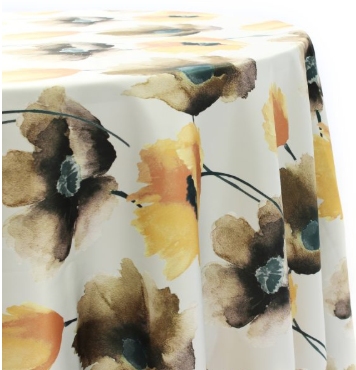 Yellow and Brown Watercolor Floral