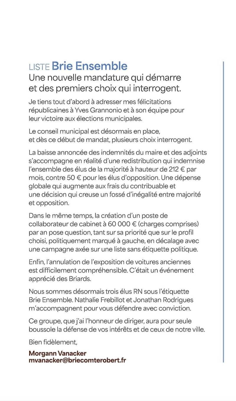Tribune municipale 