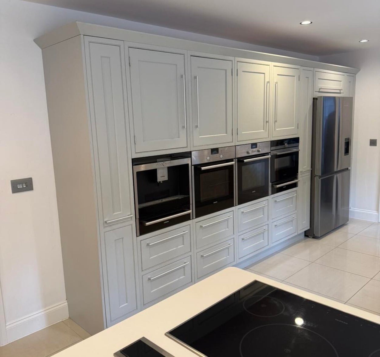 Kitchen before Farrow kitchen respray