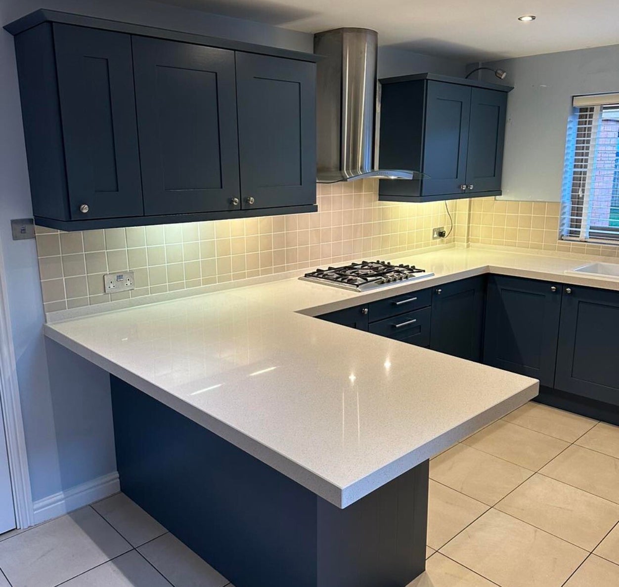Kitchen after professional Farrow kitchen respray