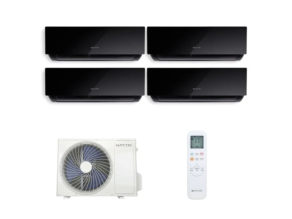 Naitec Multisplit 12 KW mit 4x Onyx  3,5 KW Innengerät inkl. und ohne Montage