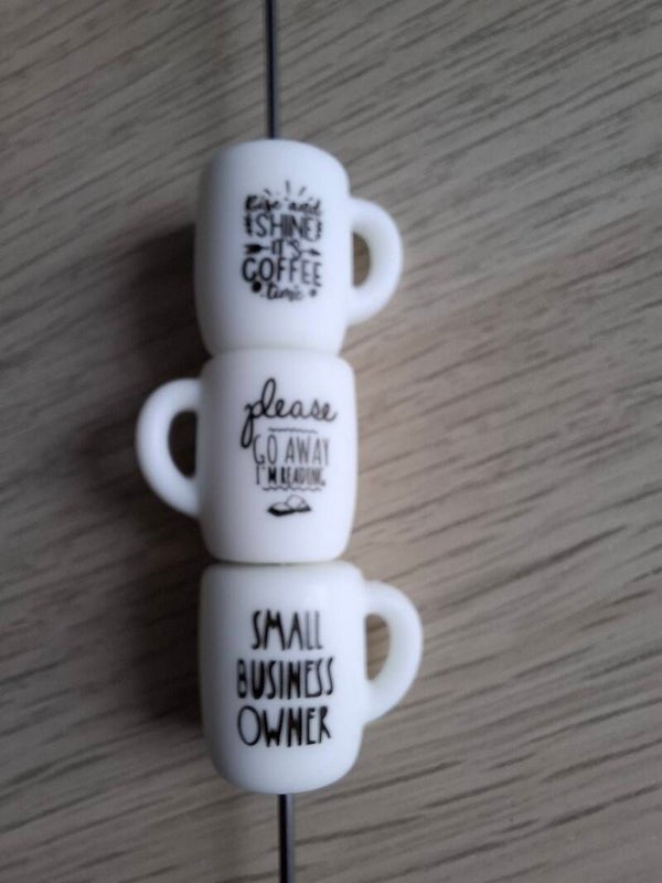 Witte koffie beker