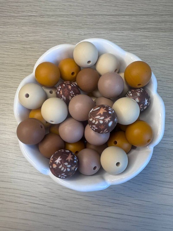 Kralenmix Bruin