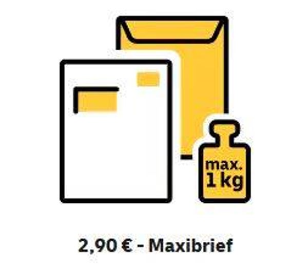 Versandkosten für 2 Bände (Maxibrief)