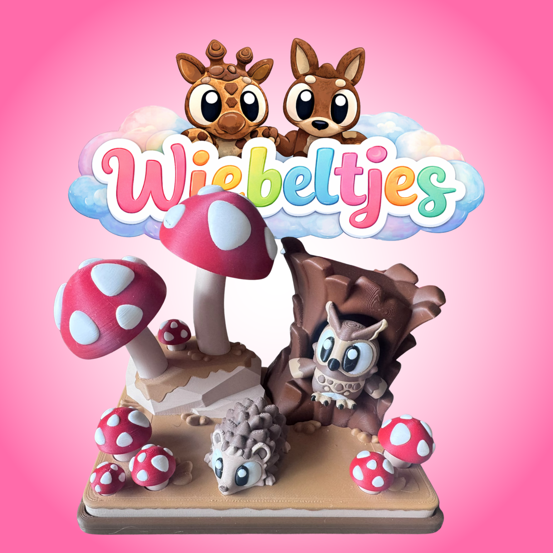 Smartypants de Uil & Stekeltje het Egeltje in het Paddenstoelen bos