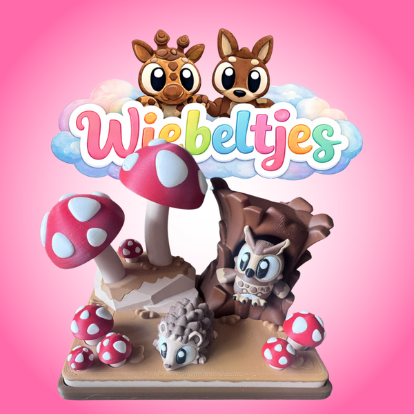 Smartypants de Uil & Stekeltje het Egeltje in het Paddenstoelen bos