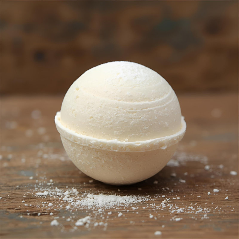 Bath bomb van de Truly Zero allergie lijn, deze bath bomb is wit, omdat er geen geur of kleurstoffen aan toegevoegd zijn