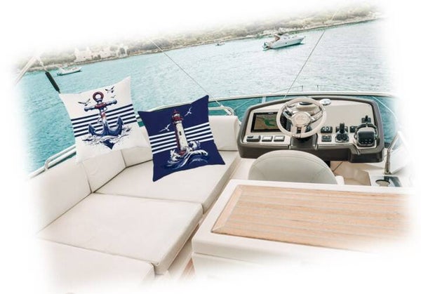 Bootskissen, 2 verschiedene Motive