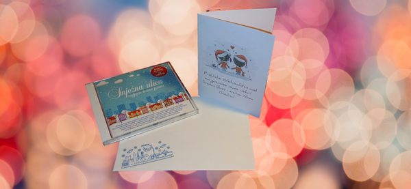 3 x Weihnachts CD - "Snježana ulica" inkl. 3 x Weihnachtskarte, 3x Umschlag