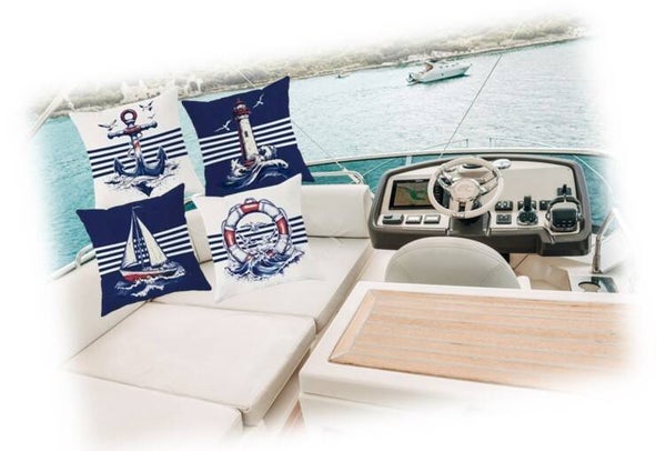 Bootskissen, 4 verschiedene Motive