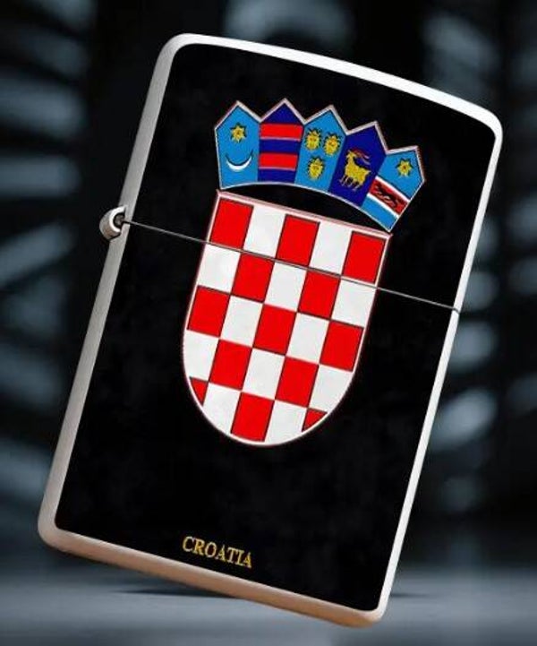 "Zippo-Feuerzeug" KROATIEN, weiß