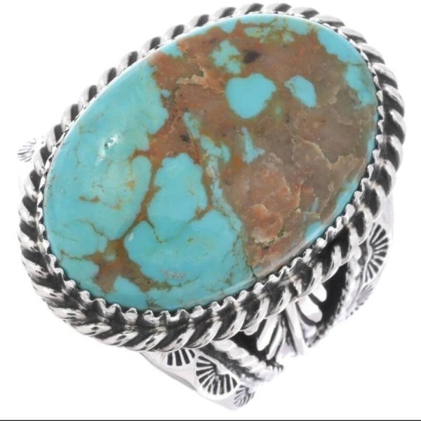 007AT Patagonia Turquoise Men's Over SizedRing