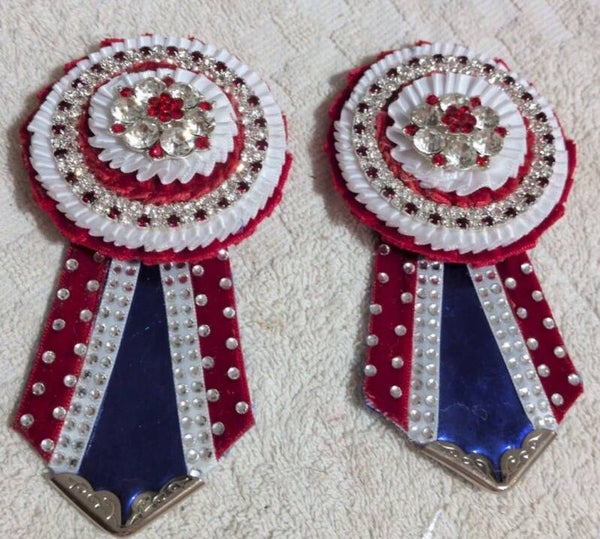Your choice of color, flags and rosettes