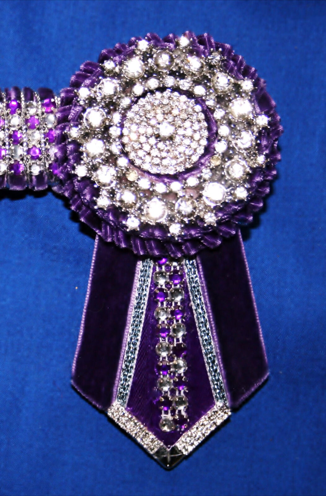 Purple & Silver crystal