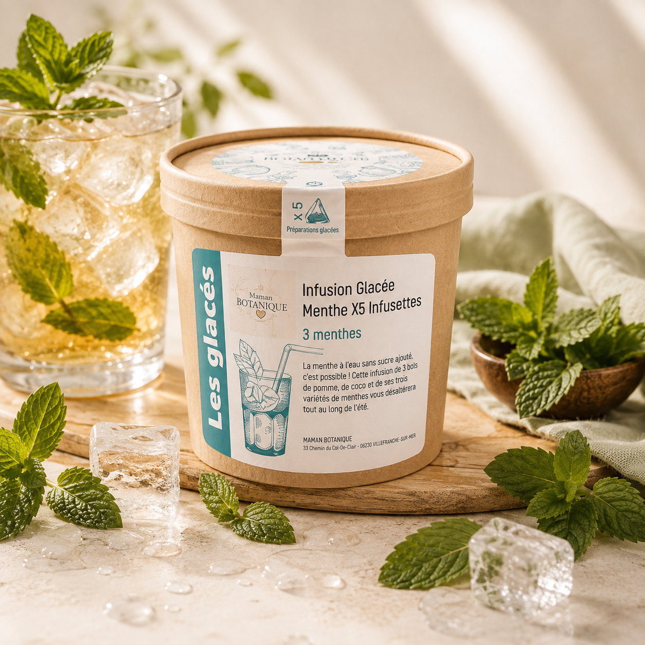 Infusion Glacée Trio de Menthes 🥥🥶
