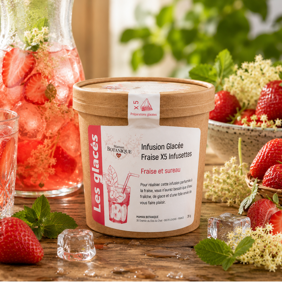 Infusion Glacée Fraise & Sureau 🍓