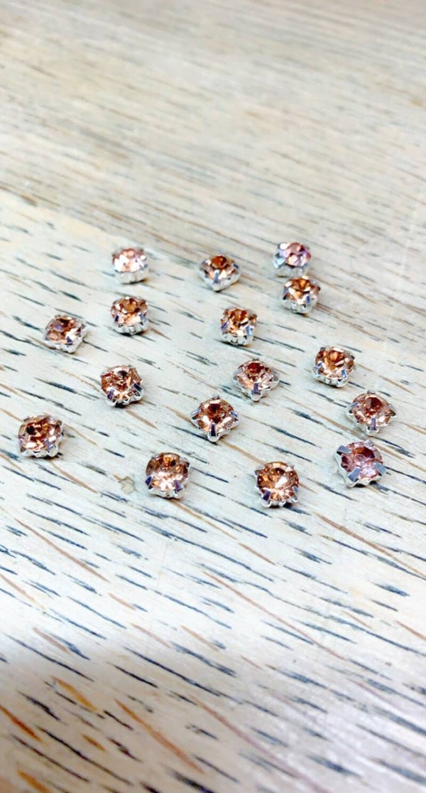 Strass steentjes 5 mm R-Gold