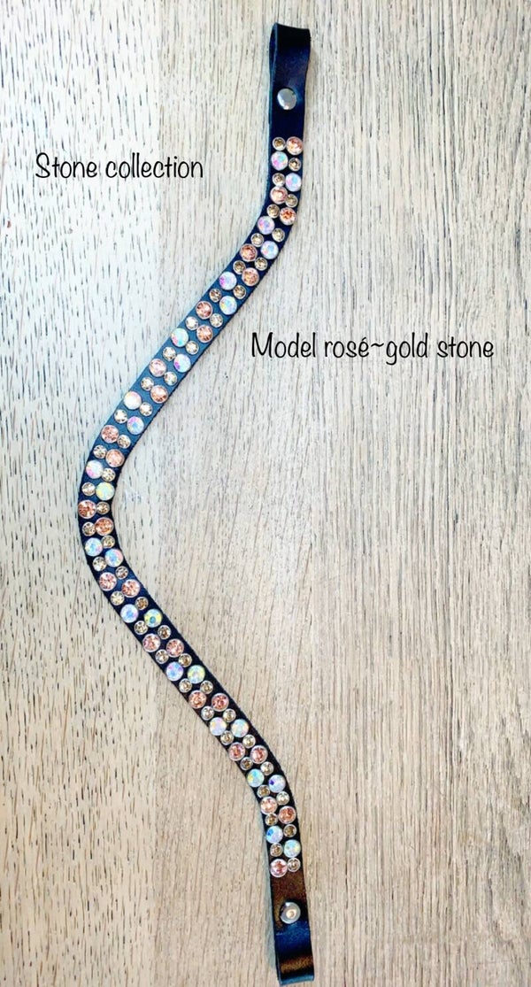 Frontriem Model Rose-gold stone