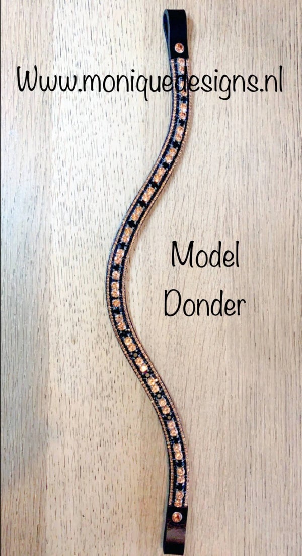 Frontriem Model 1,5 cm Donder