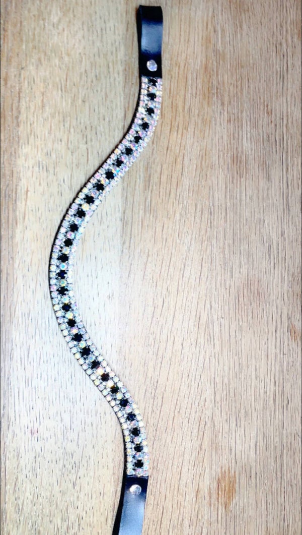 Frontriem Model 1,5 cm Shiny Black