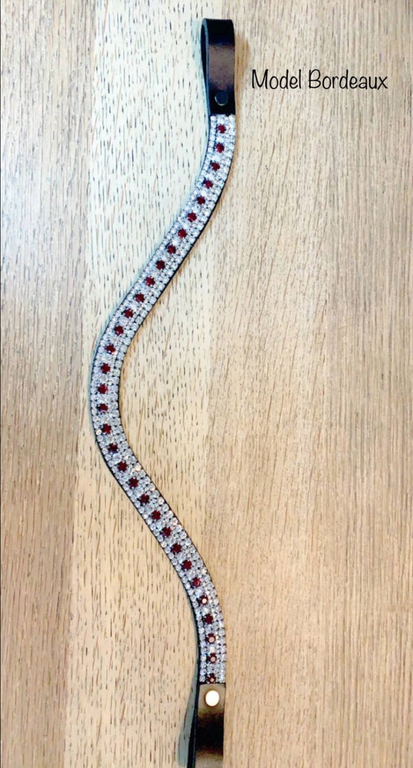 Frontriem Model 1,5 cm Bordeaux