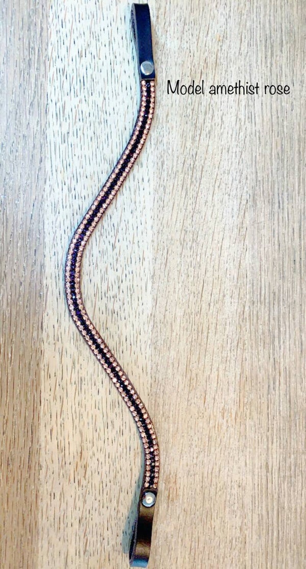Frontriem 1 cm Model Amethist Rose