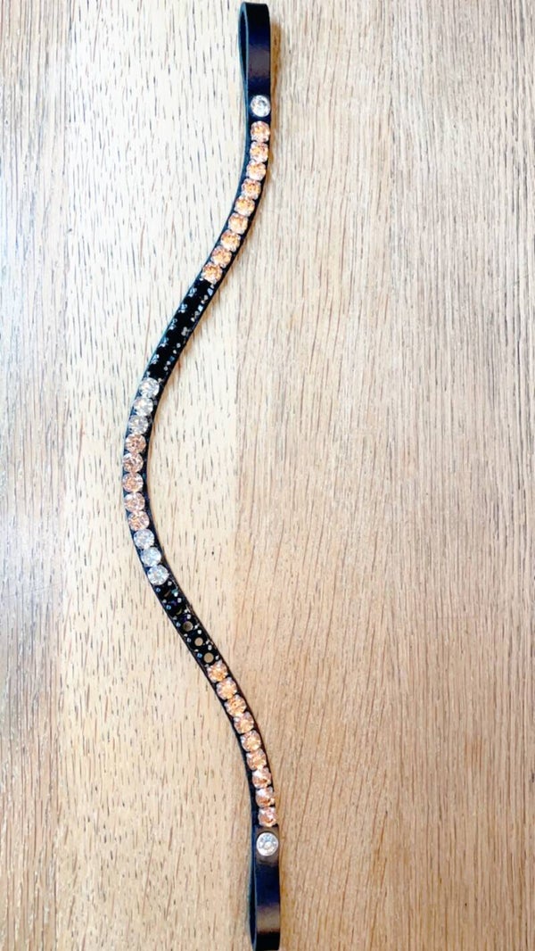 Frontriem met grote stenen maat cob