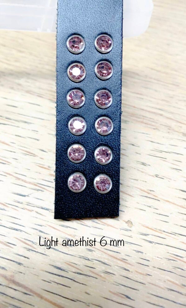 Rivetten 6 mm light amethist