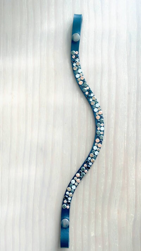 Frontriem Model Rosegold /Topaz uit de stone collectie