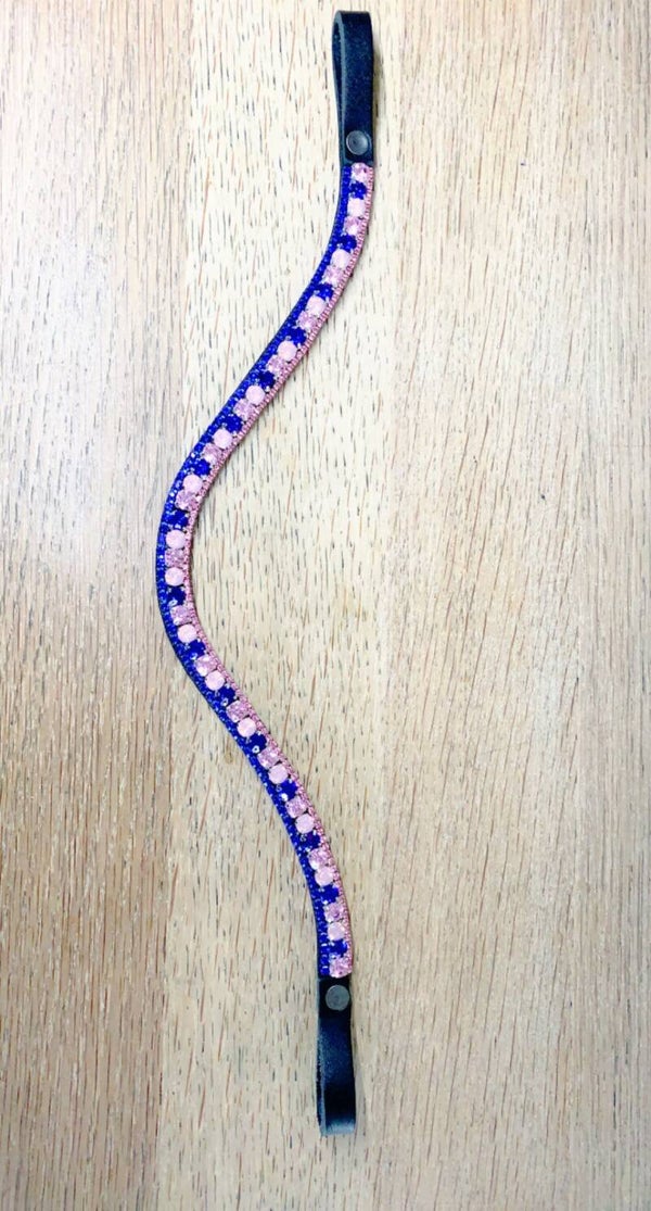 Frontriem 1 cm Model Saffier Pink