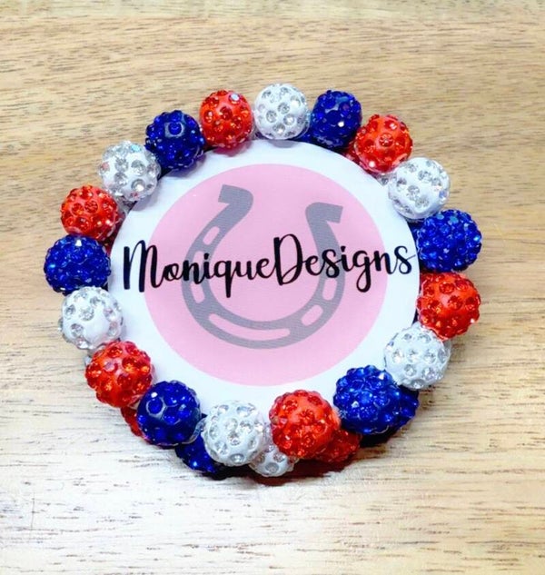 Knotband Oranje-Wit-Blauw