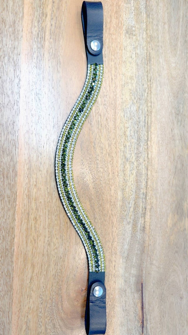 Frontriem 2 cm Model Olijfgroen