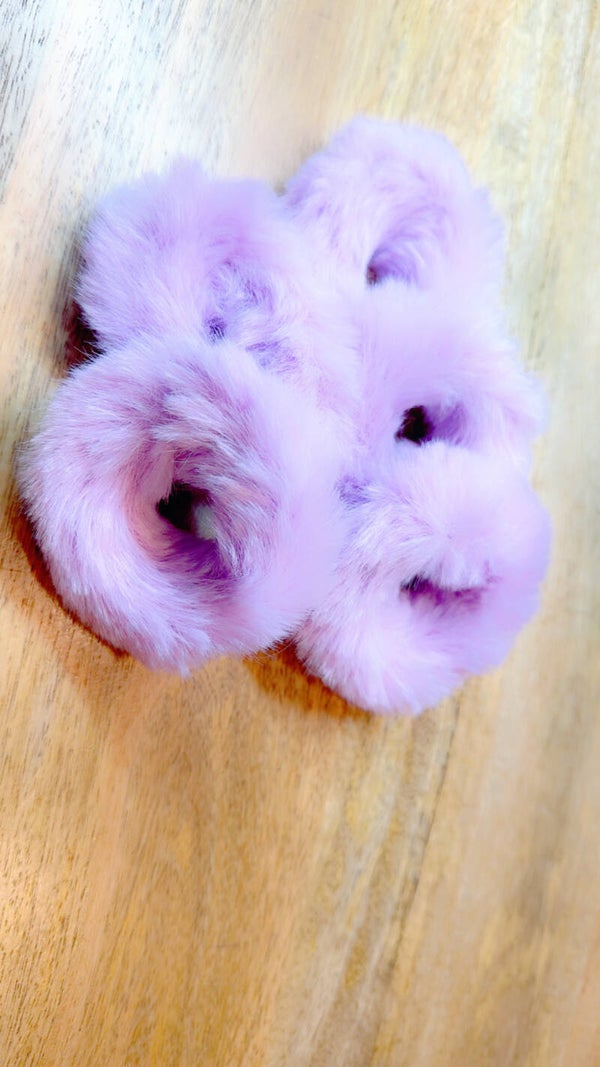Fluffy donut  lila