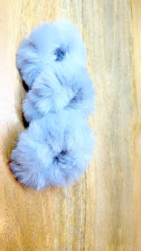 Fluffy donut licht grijs