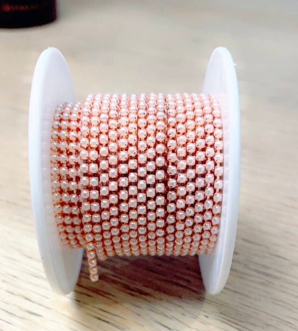 Parelketting 2 mm Rosegold