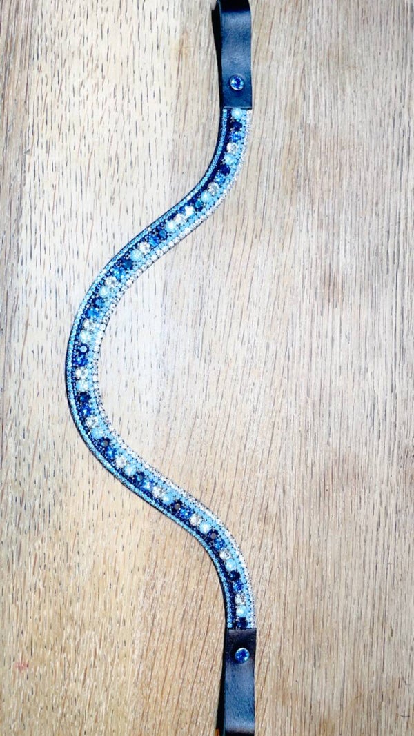 Frontriem 1,5 cm Model Moonlight Diepe wave