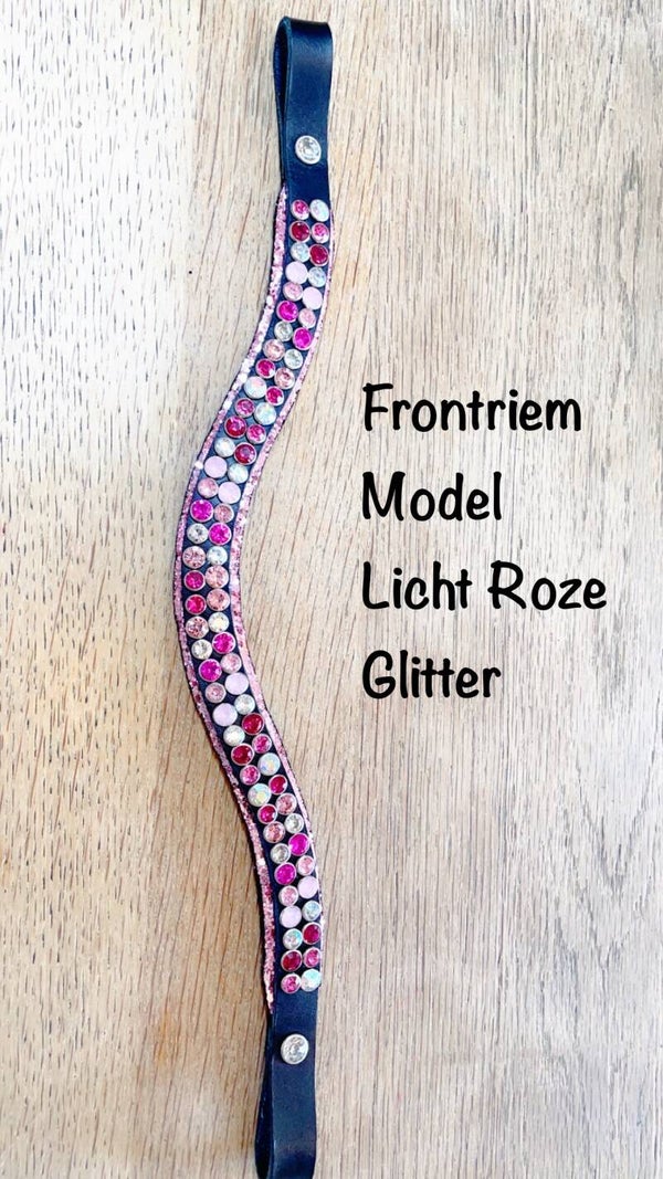 Model Licht Roze  Glitterrand